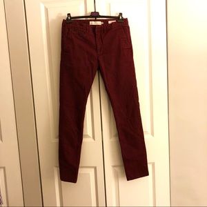 H&M Maroon Skinny Chinos